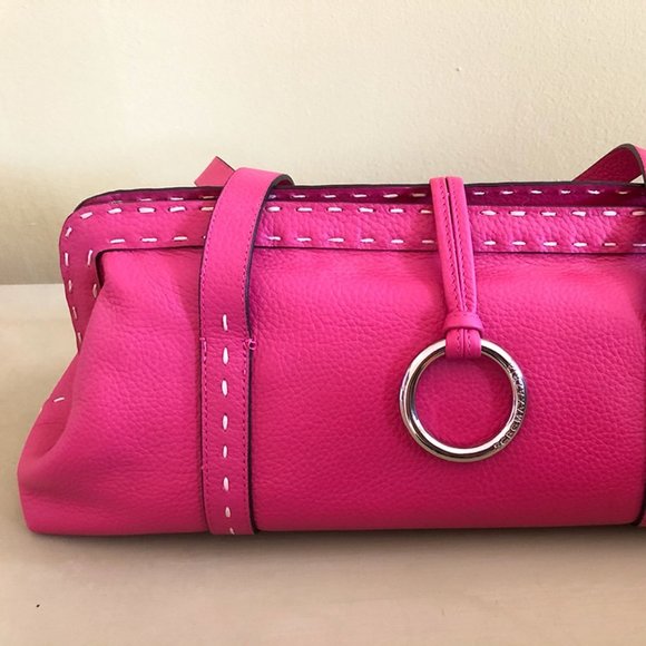 BCBG Hot Pink Satchel Handbag EUC - Picture 2 of 7